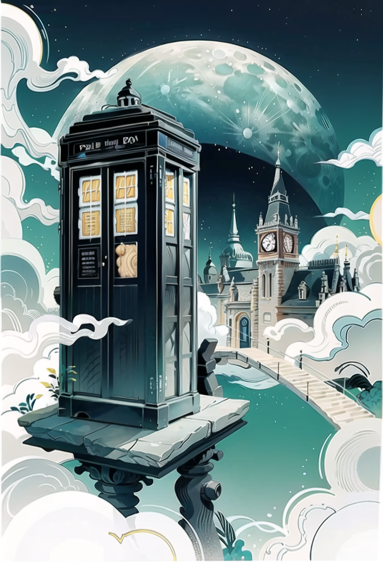 3983158245-illustration,Telephone booth,moon,no humans,cloud,sky,full moon,traditional media,building,scenery,night,night sky,architecture,.png